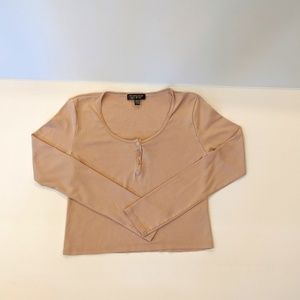 Topshop crop top cream color
